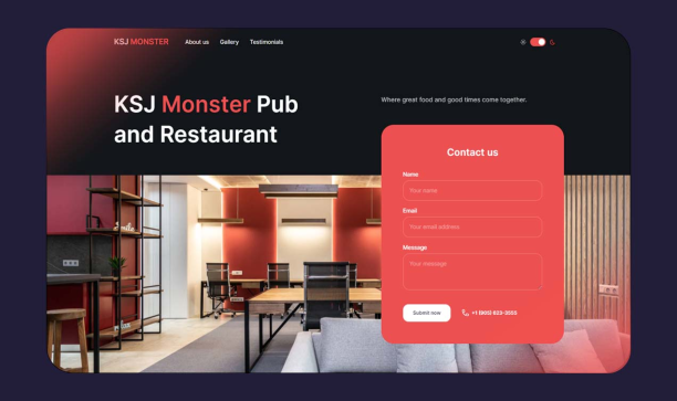 We are excited to showcase the KSJ Monster Pub and Restaurant Website, a project that demonstrates our expertise in crafting immersive digital experiences for the hospitality industry. Bnovas Labs collaborated with KSJ Monster Pub and Restaurant to create a vibrant and engaging website that reflects the unique ambiance and offerings of this popular establishment.